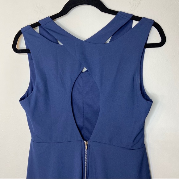 Modcloth Cross Back Cutout Fit and Flare Dress - Picture 4 of 5